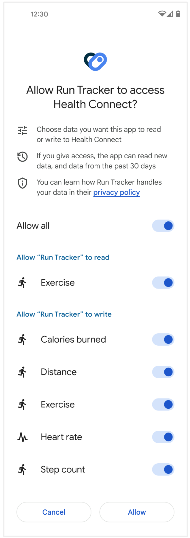 Using Health Connect